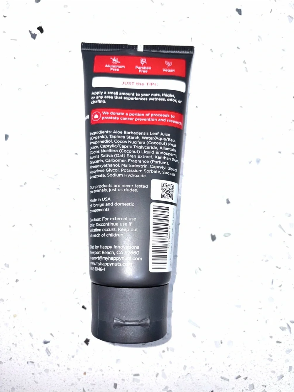 Happy Nuts Comfort Cream Lotion to Powder - Original Sandalwood Zest